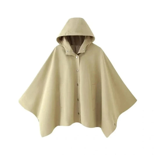 Poncho Col Boutons