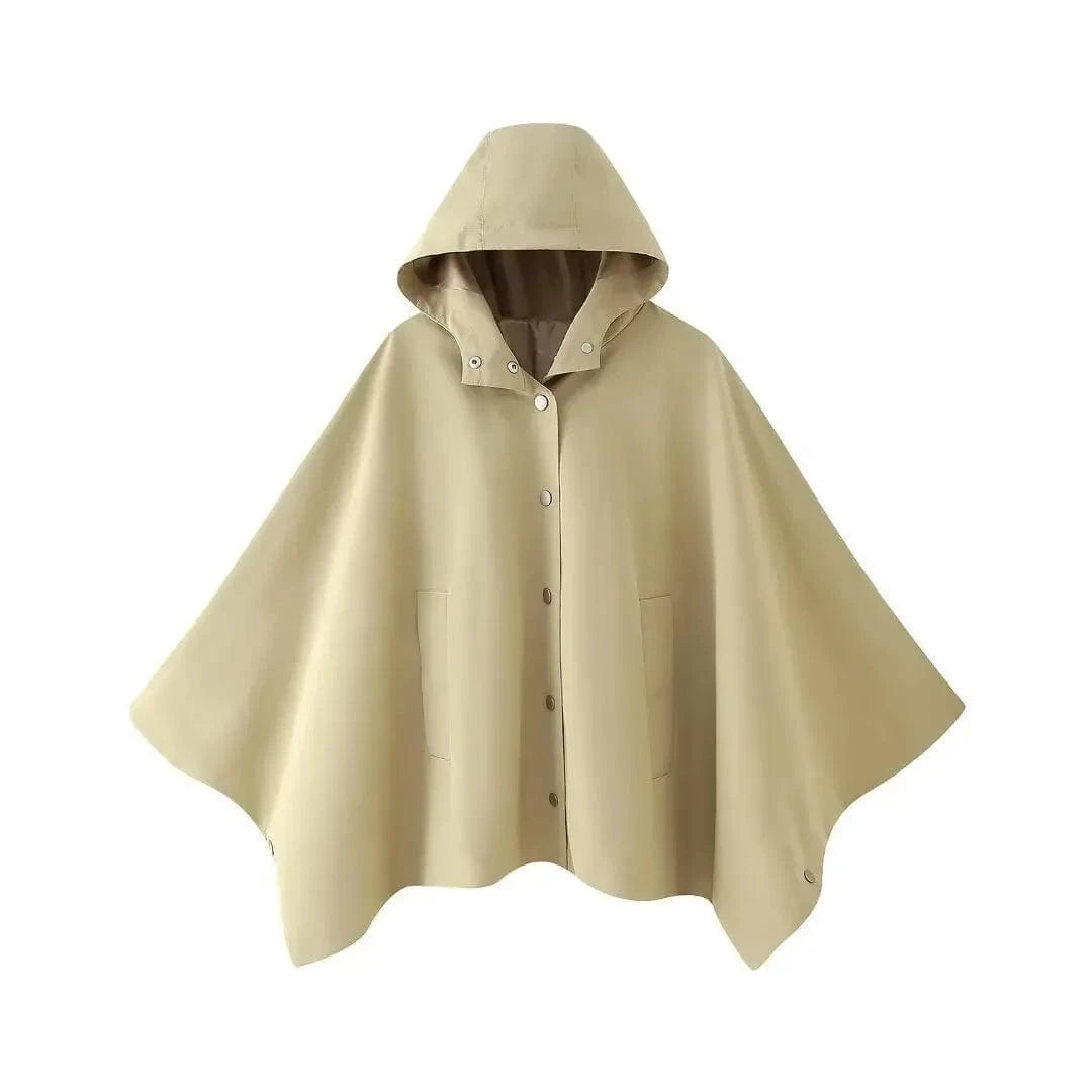 Poncho Col Boutons