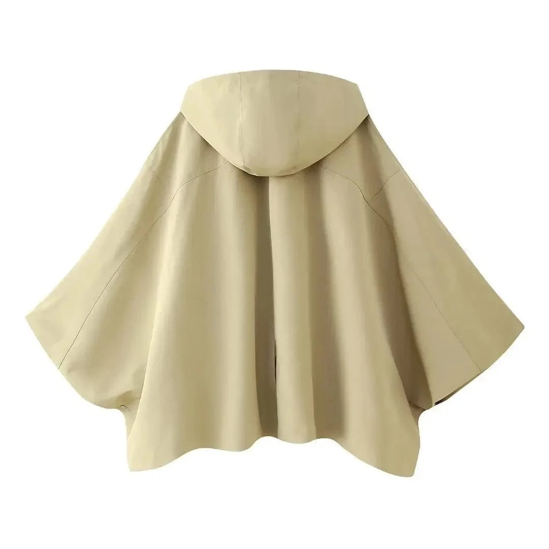 Poncho Col Boutons