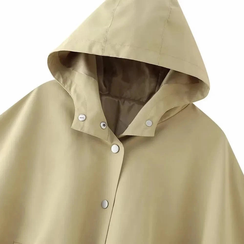Poncho Col Boutons