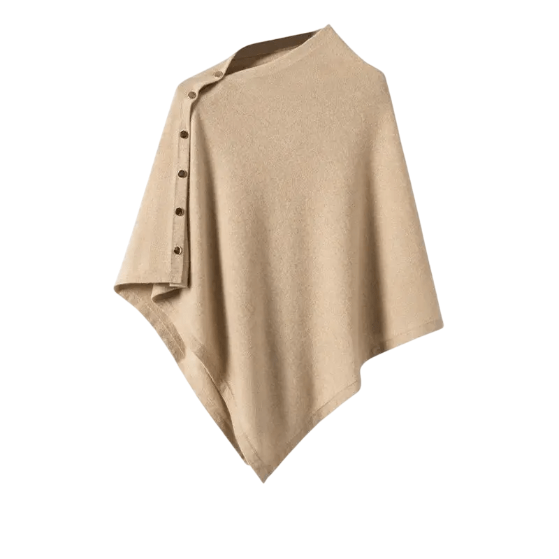 Poncho Col Boutons