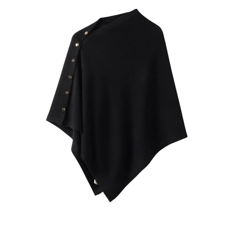 Poncho Col Boutons
