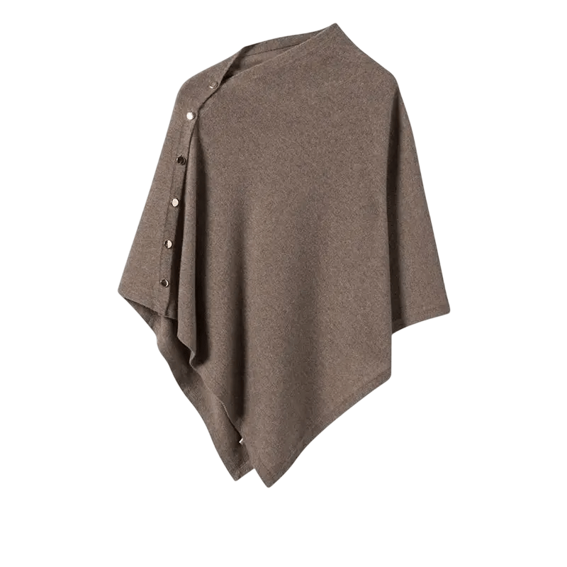 Poncho Col Boutons