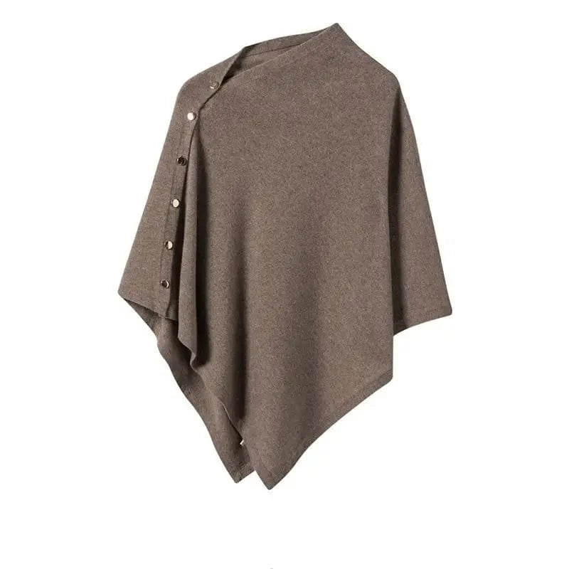 Poncho Col Boutons