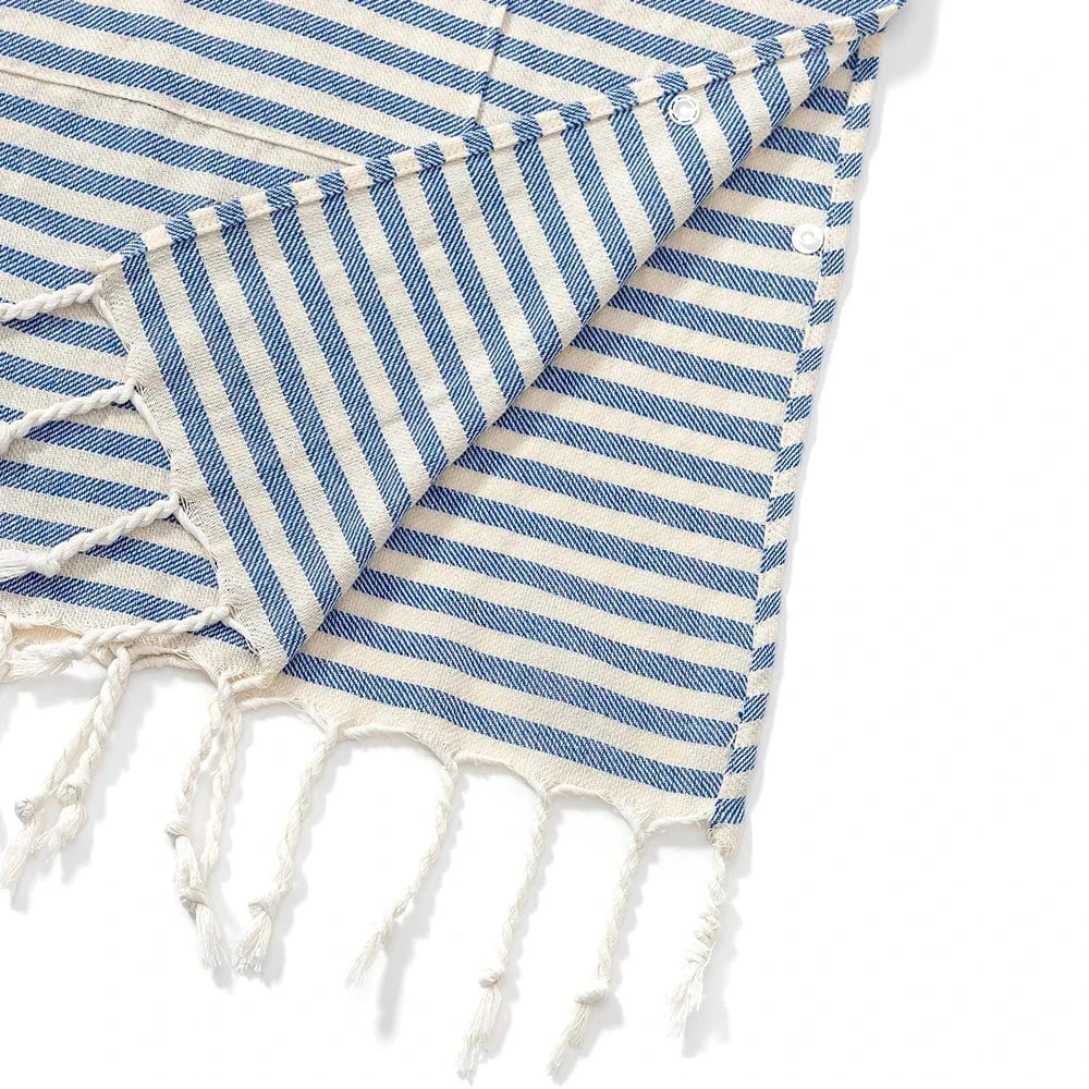 Poncho de Bain Bébé à Rayures