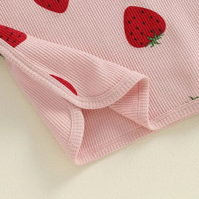 Poncho de Bain Bébé Fraise