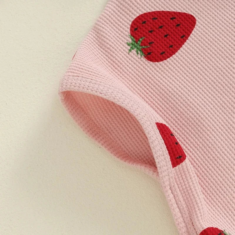 Poncho de Bain Bébé Fraise