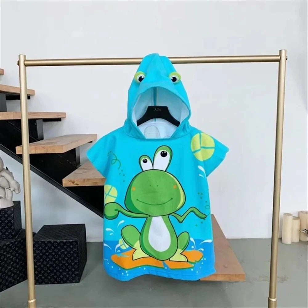 Poncho de Bain Bébé Grenouille