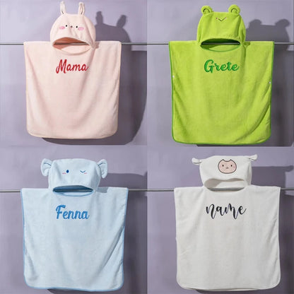 Poncho de Bain Bébé Velours