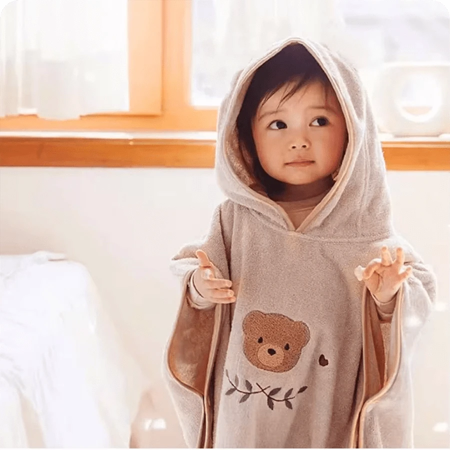 Poncho de Bain Doux Bébé