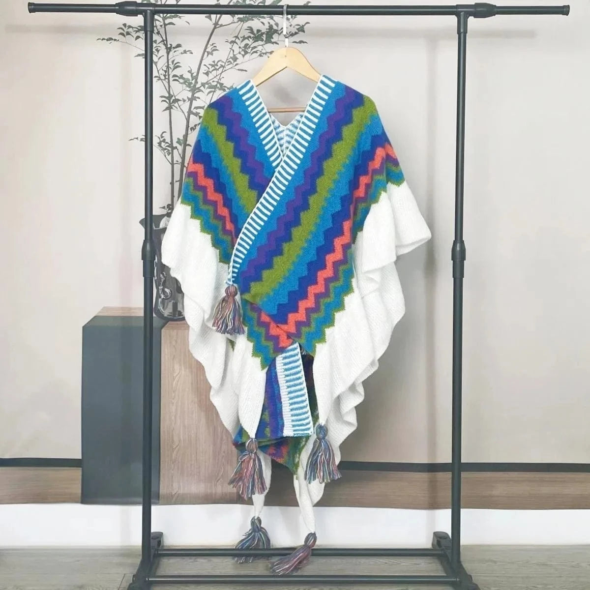 Poncho Ethnique Femme