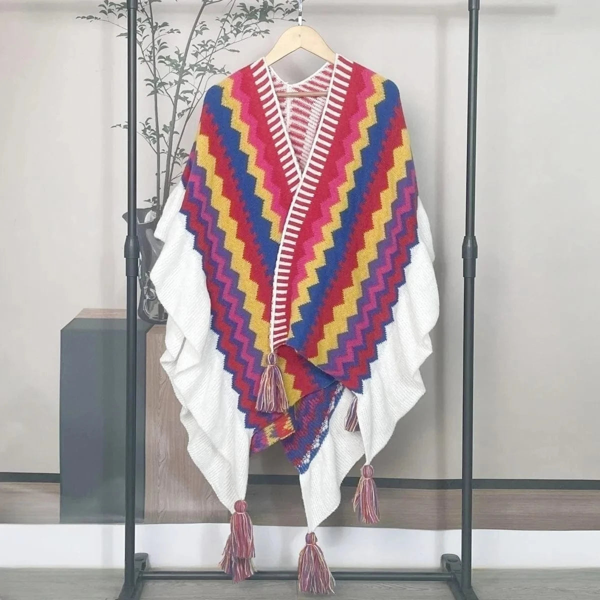 Poncho Ethnique Femme