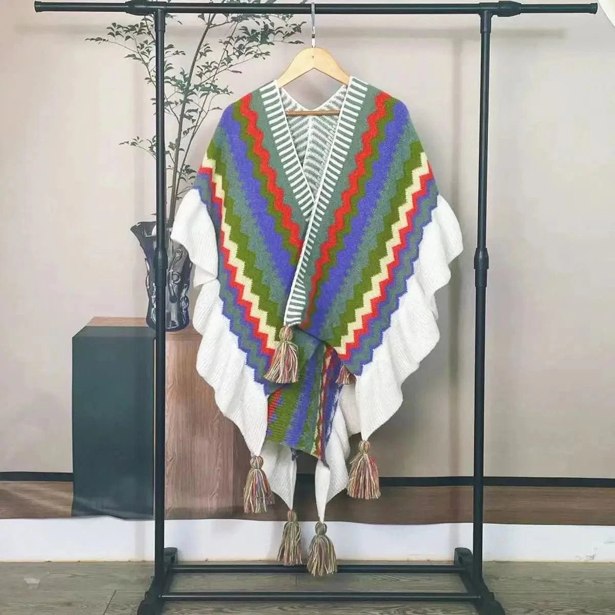 Poncho Ethnique Femme