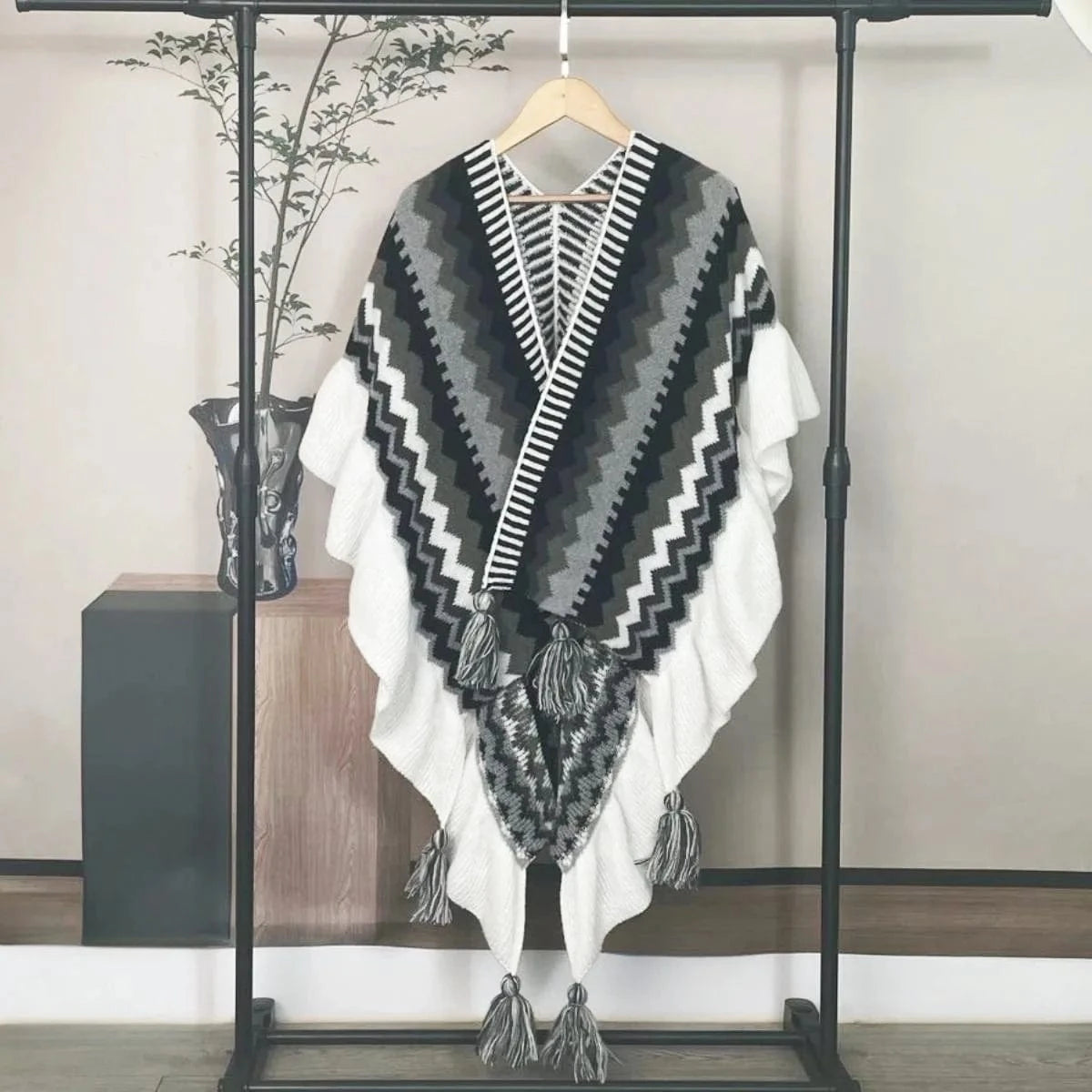 Poncho Ethnique Femme