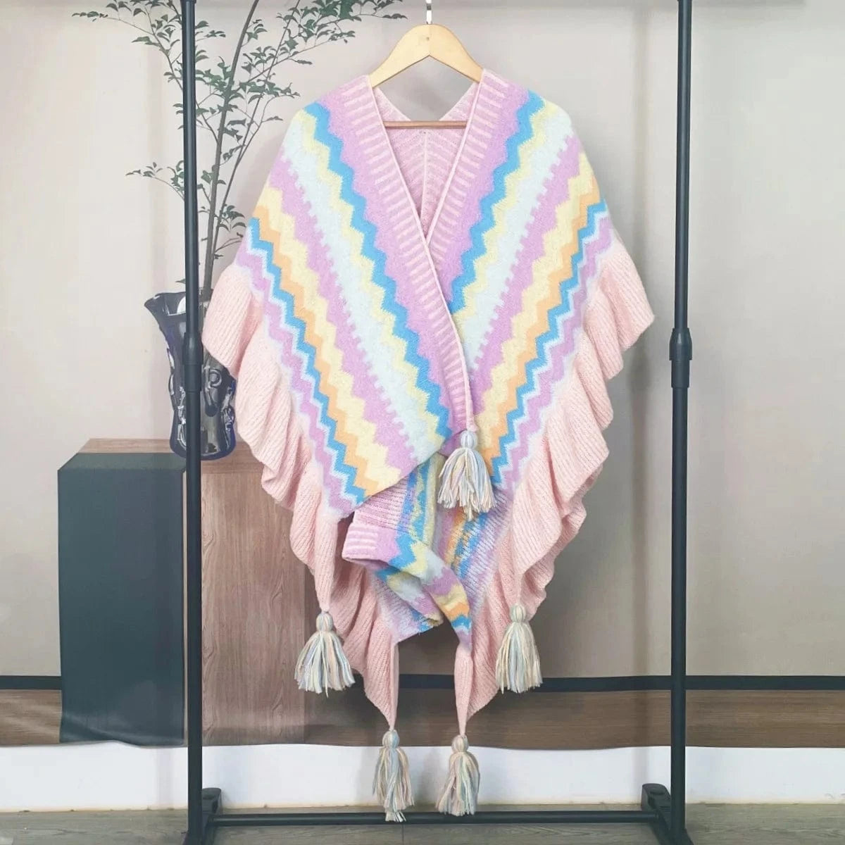 Poncho Ethnique Femme