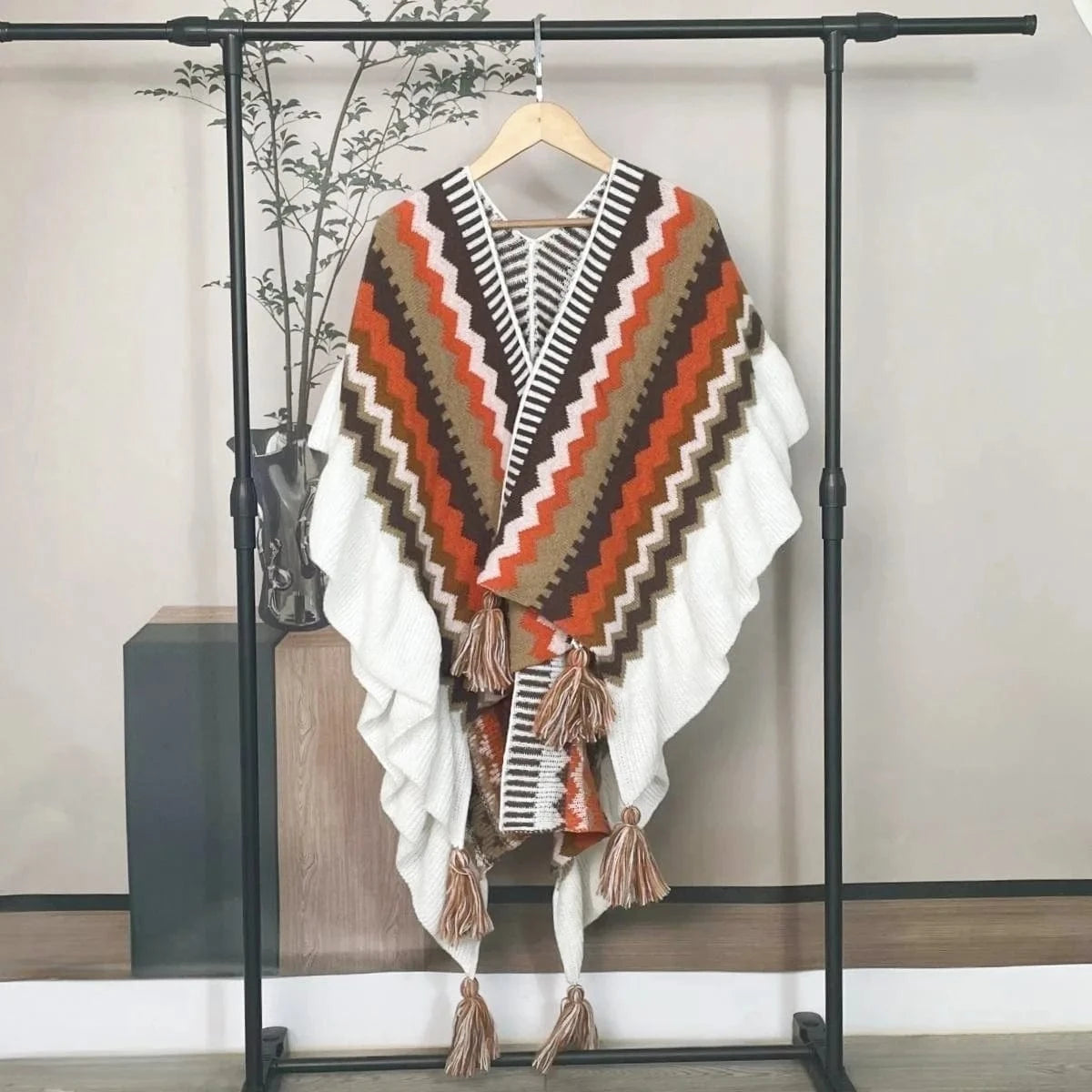 Poncho Ethnique Femme
