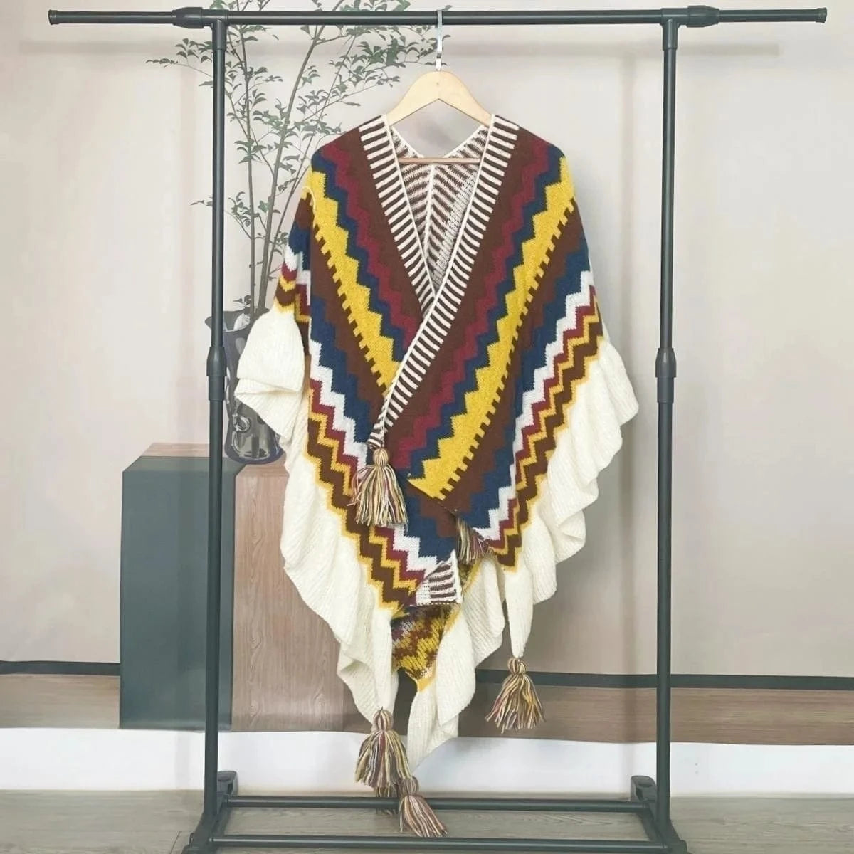 Poncho Ethnique Femme