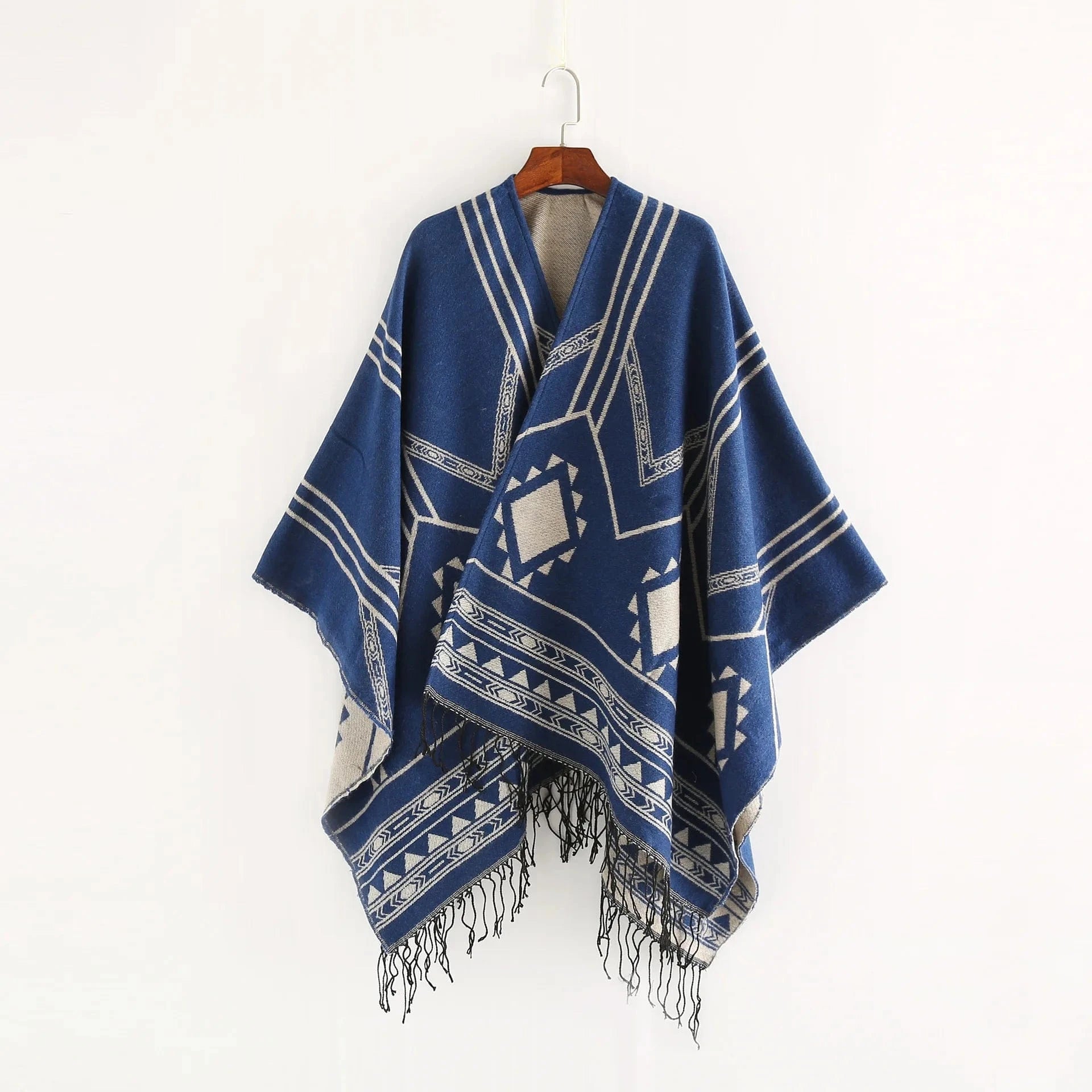 Poncho Ethnique Frange