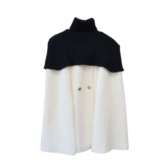 Poncho Femme Cachemire Bi-ton