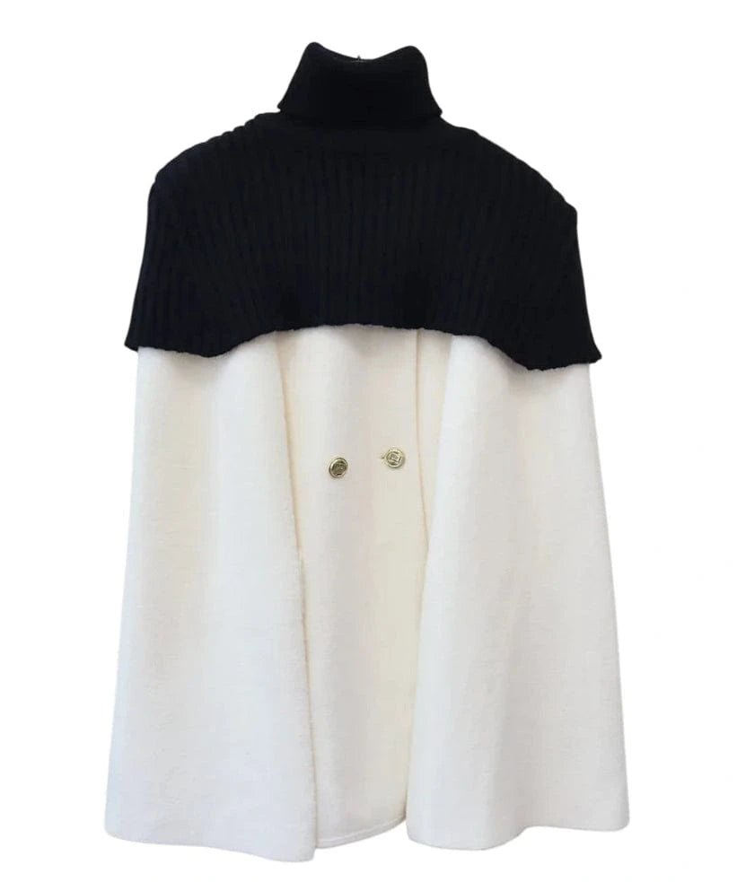Poncho Femme Cachemire Bi-ton