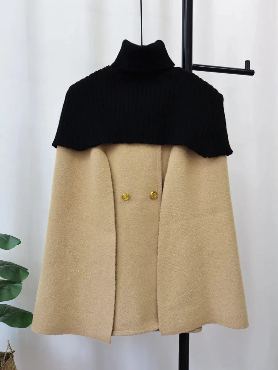 Poncho Femme Cachemire Bi-ton