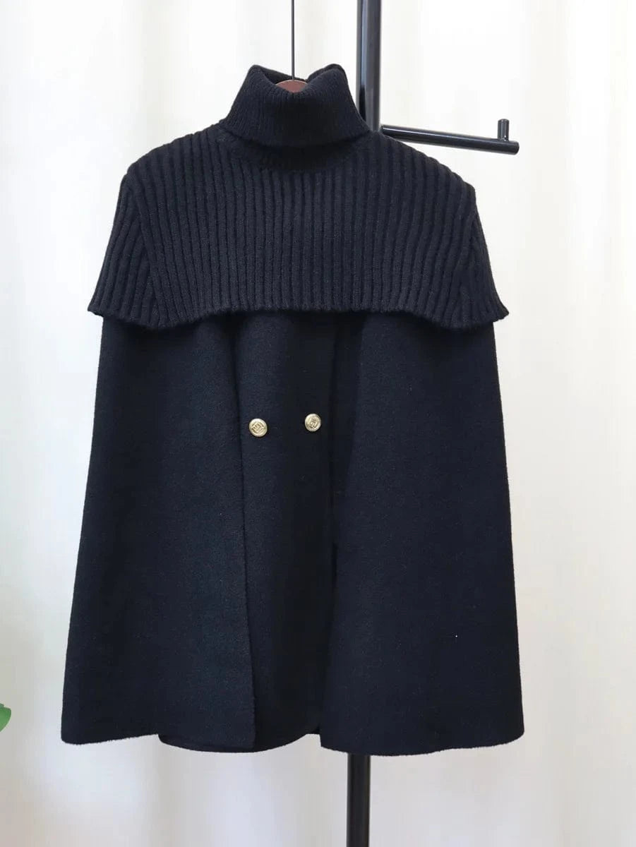 Poncho Femme Cachemire Bi-ton