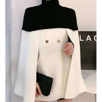 Poncho Femme Cachemire Bi-ton