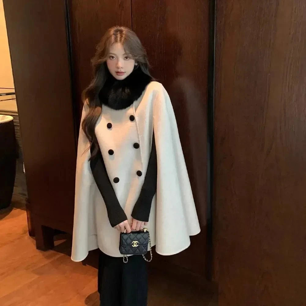 Poncho Femme Cachemire Chaud