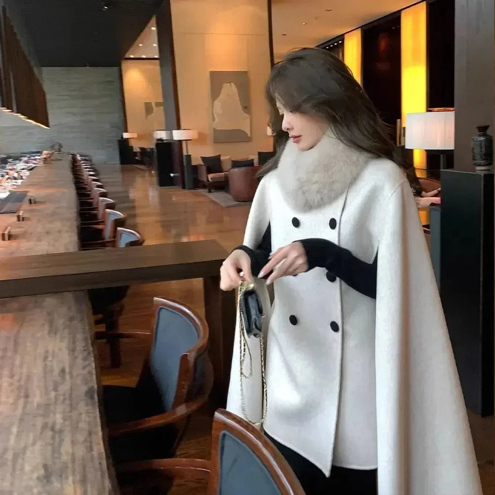 Poncho Femme Cachemire Chaud