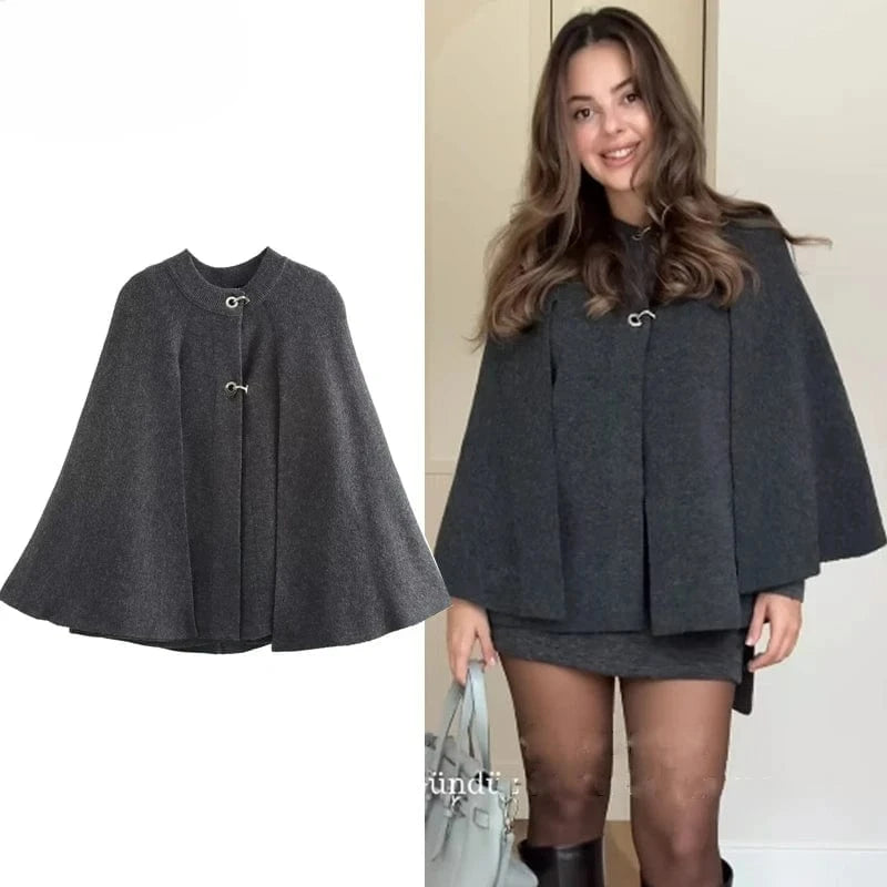 Poncho Femme Cape Hiver