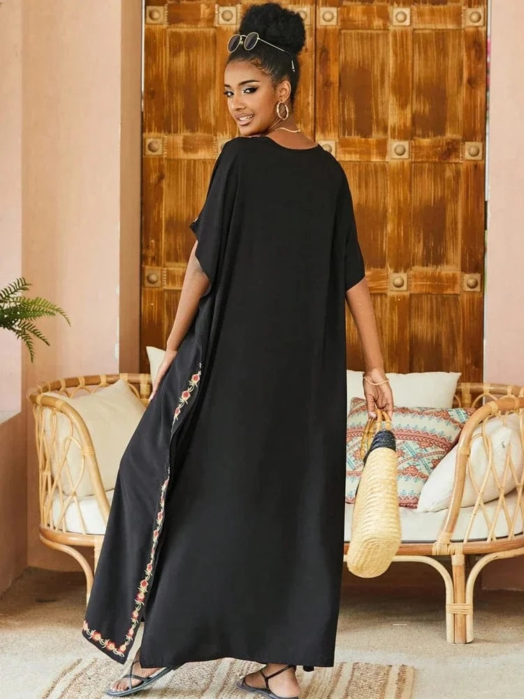 Poncho Femme Chiné Long