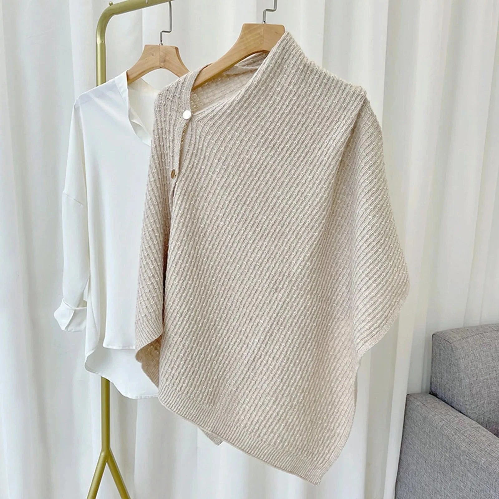 Poncho Femme Coton Hiver