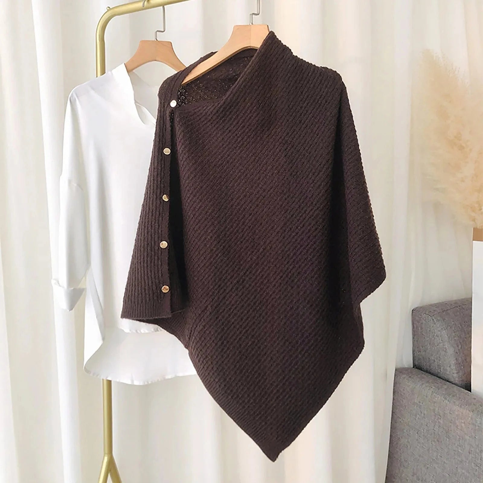 Poncho Femme Coton Hiver