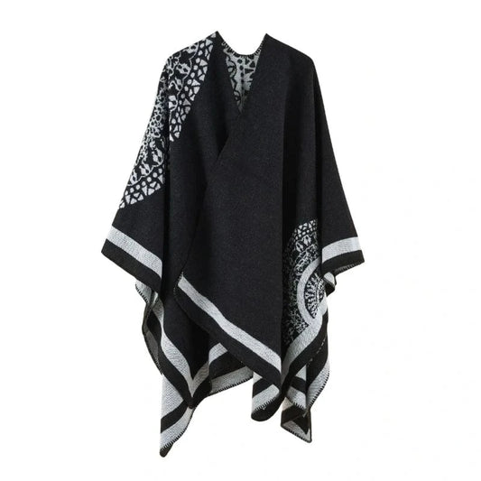 Poncho Femme Écharpe Cachemire