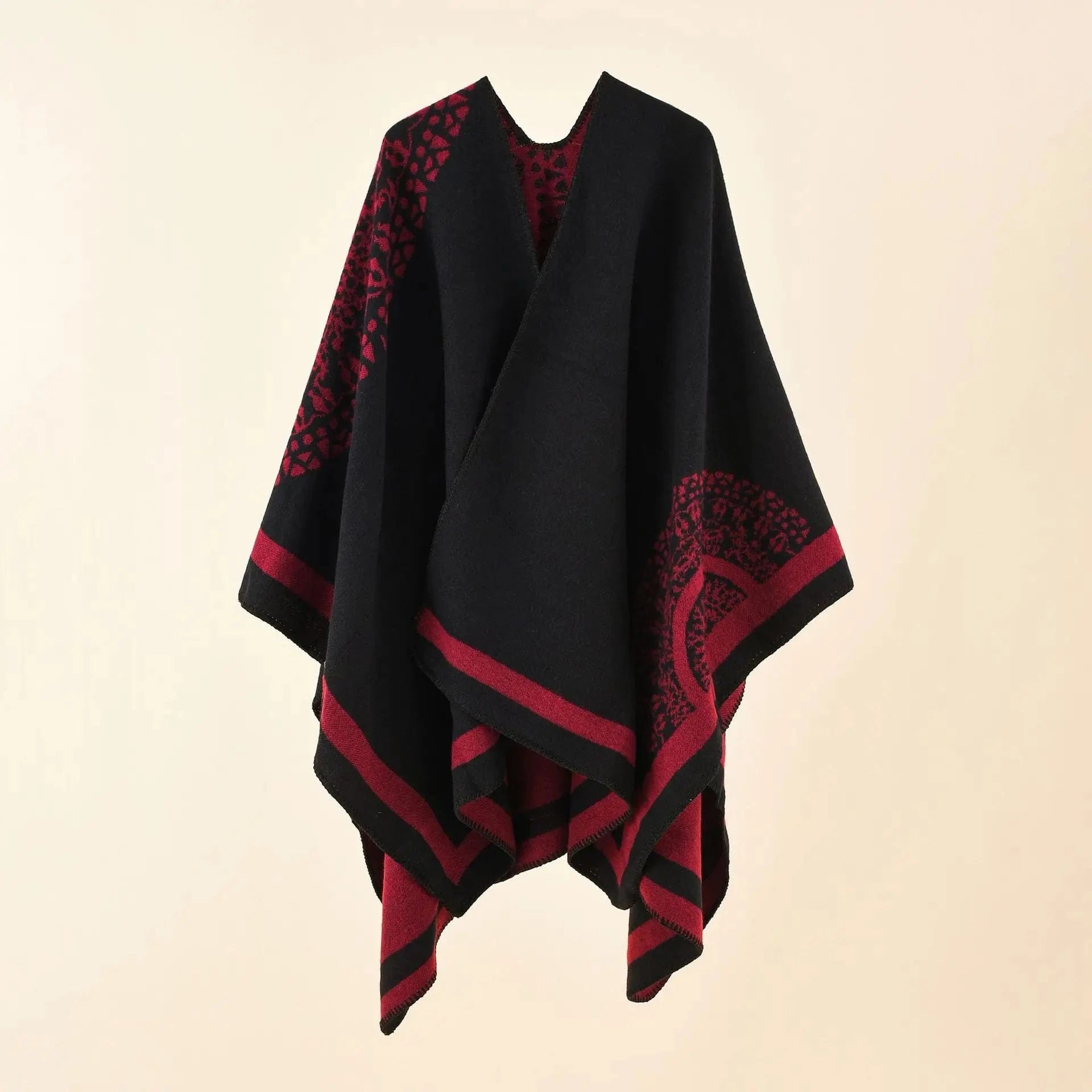 Poncho Femme Écharpe Cachemire
