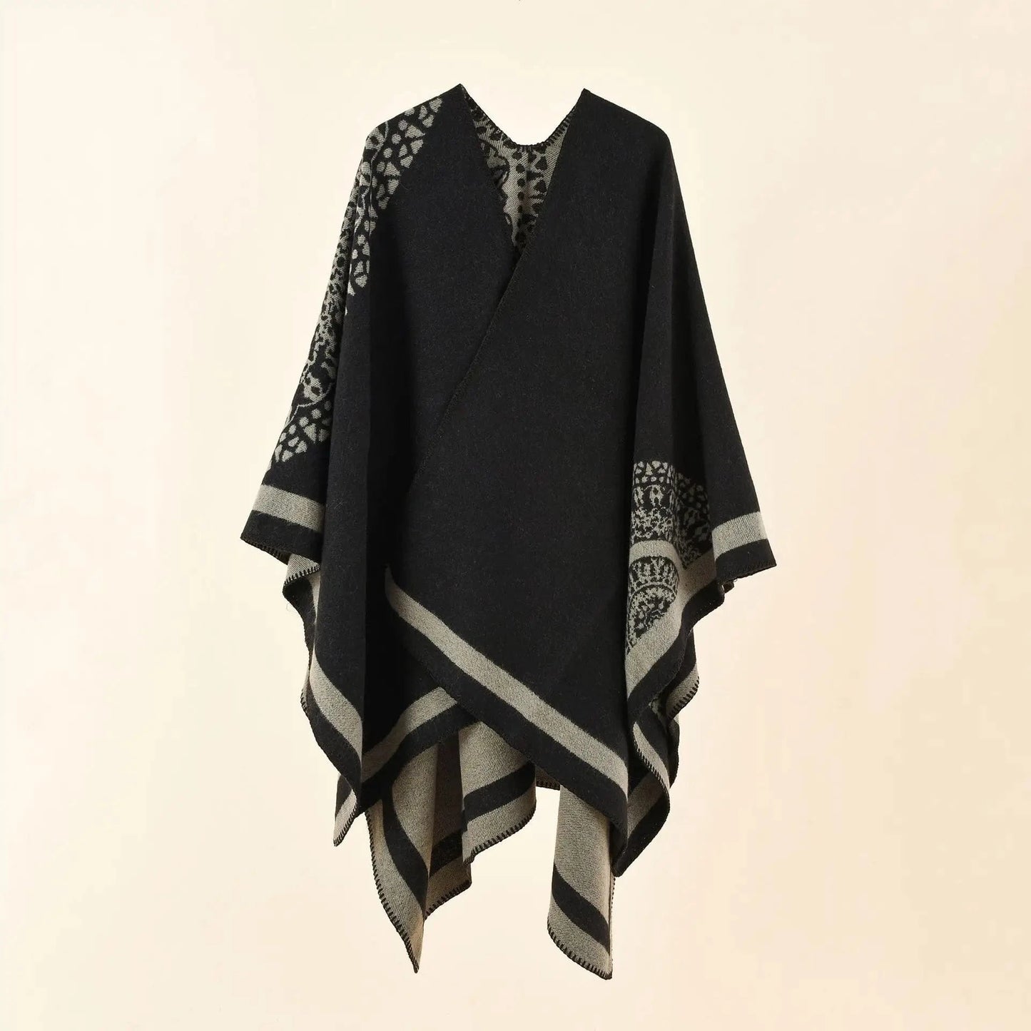 Poncho Femme Écharpe Cachemire