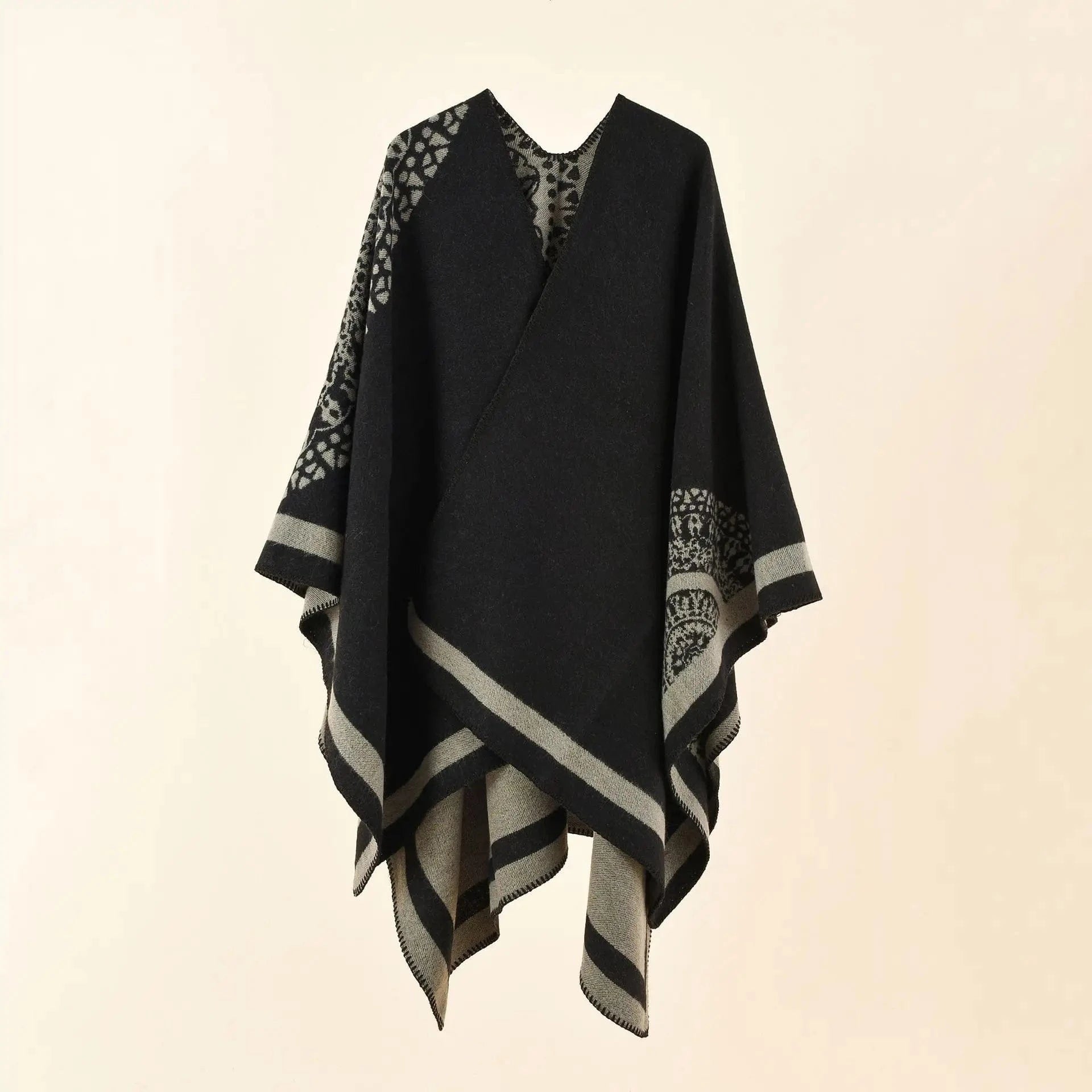 Poncho Femme Écharpe Cachemire