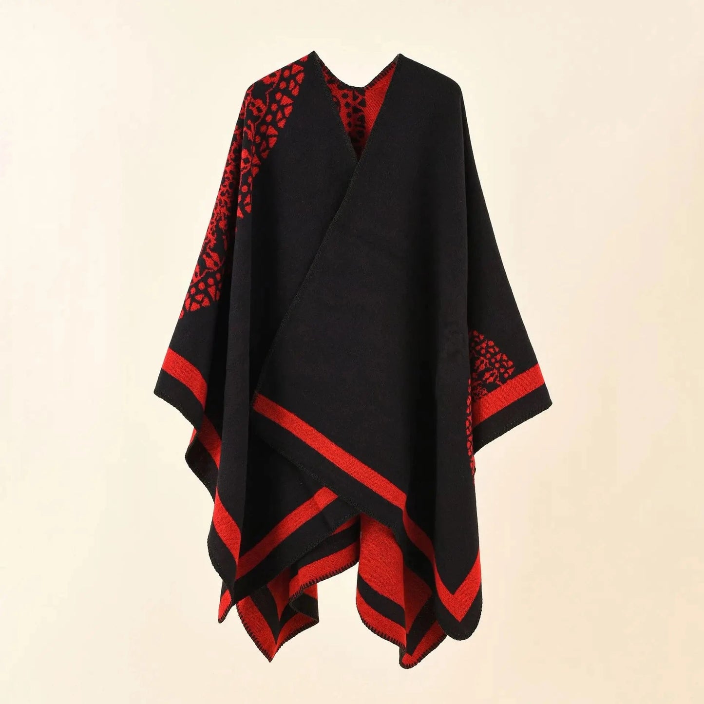 Poncho Femme Écharpe Cachemire