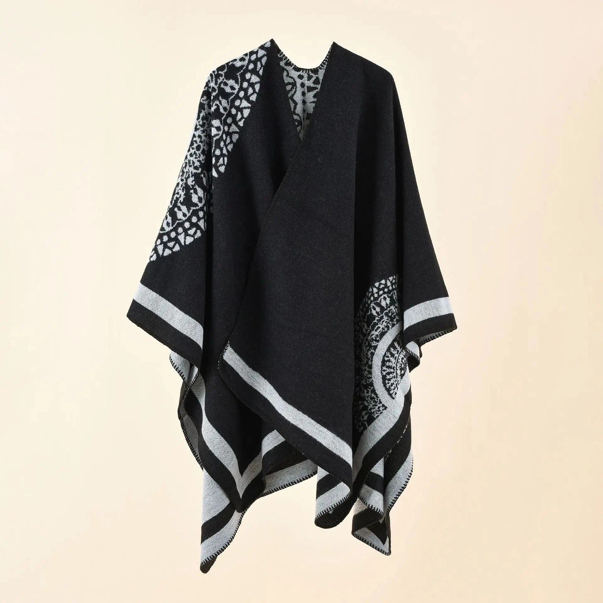 Poncho Femme Écharpe Cachemire