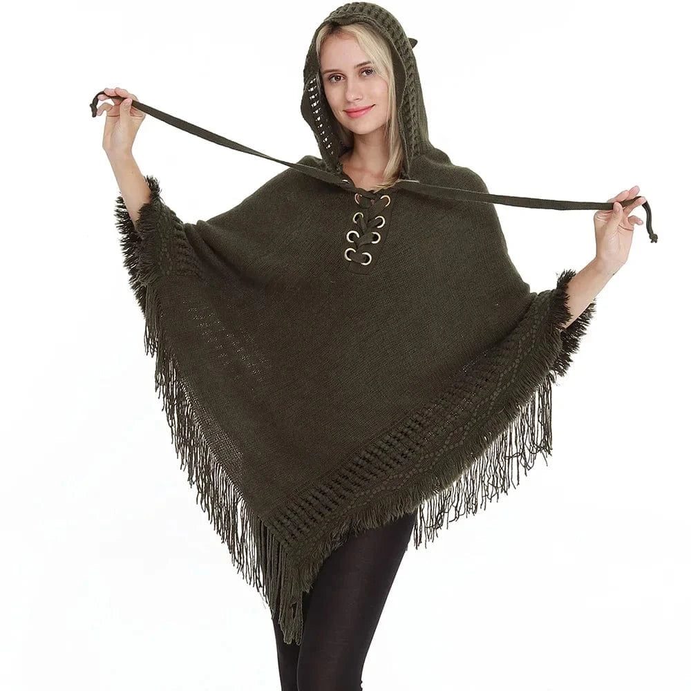 Poncho Femme Été Capuche