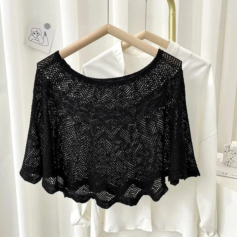 Poncho Femme Été Dentelle
