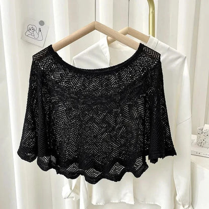 Poncho Femme Été Dentelle