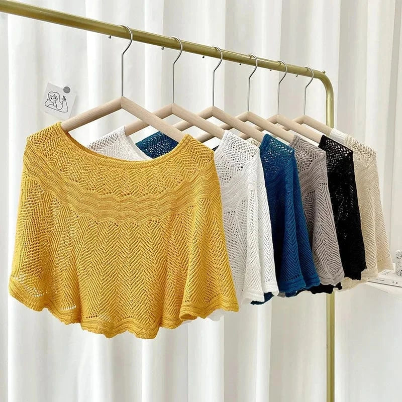 Poncho Femme Été Dentelle