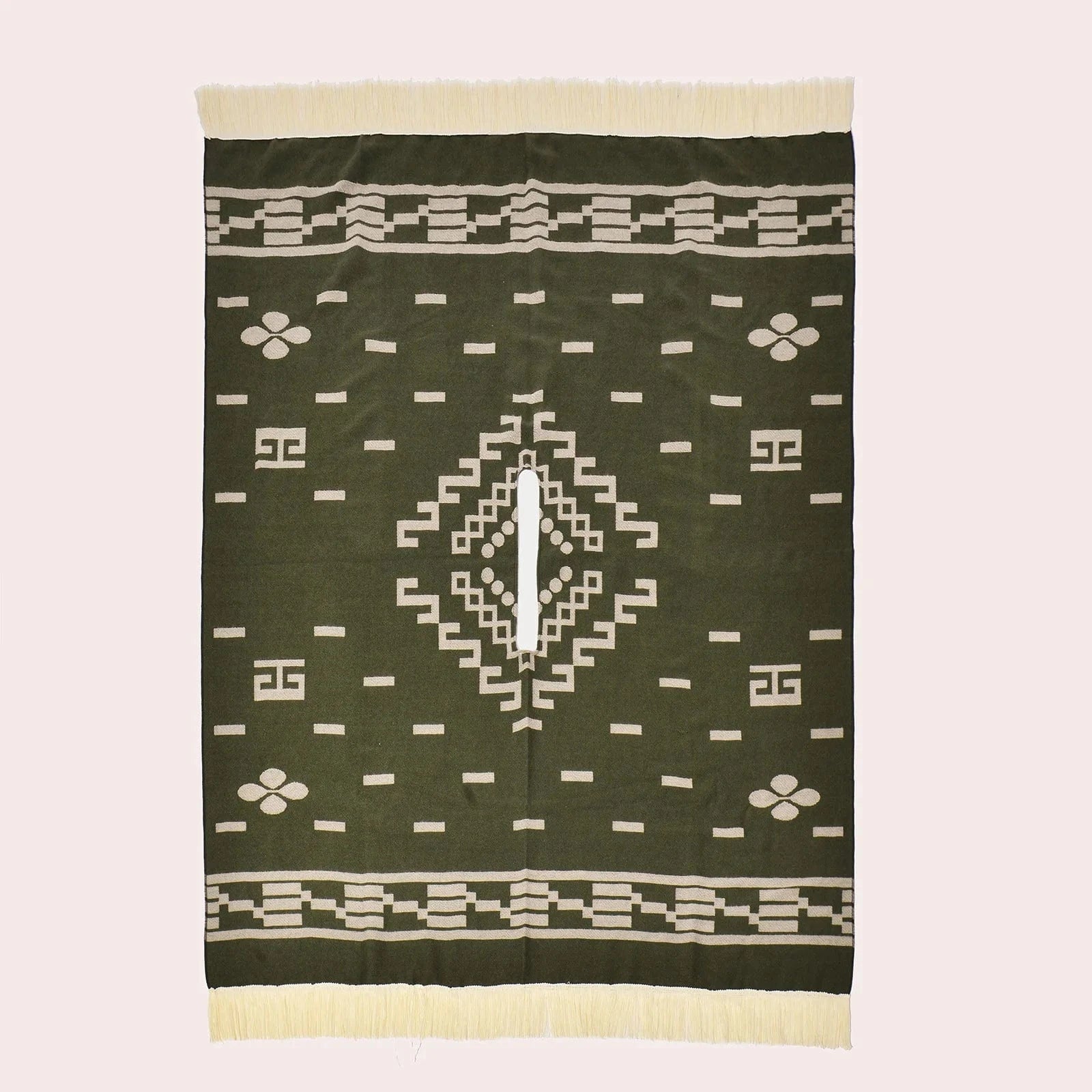 Poncho Femme Ethnique à Frange