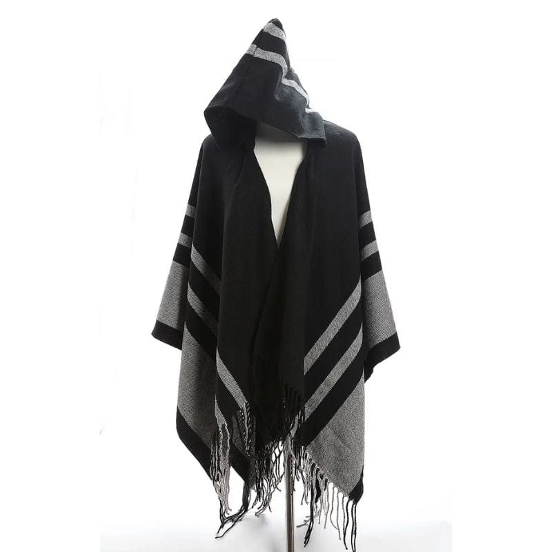 Poncho Femme Fin à Capuche