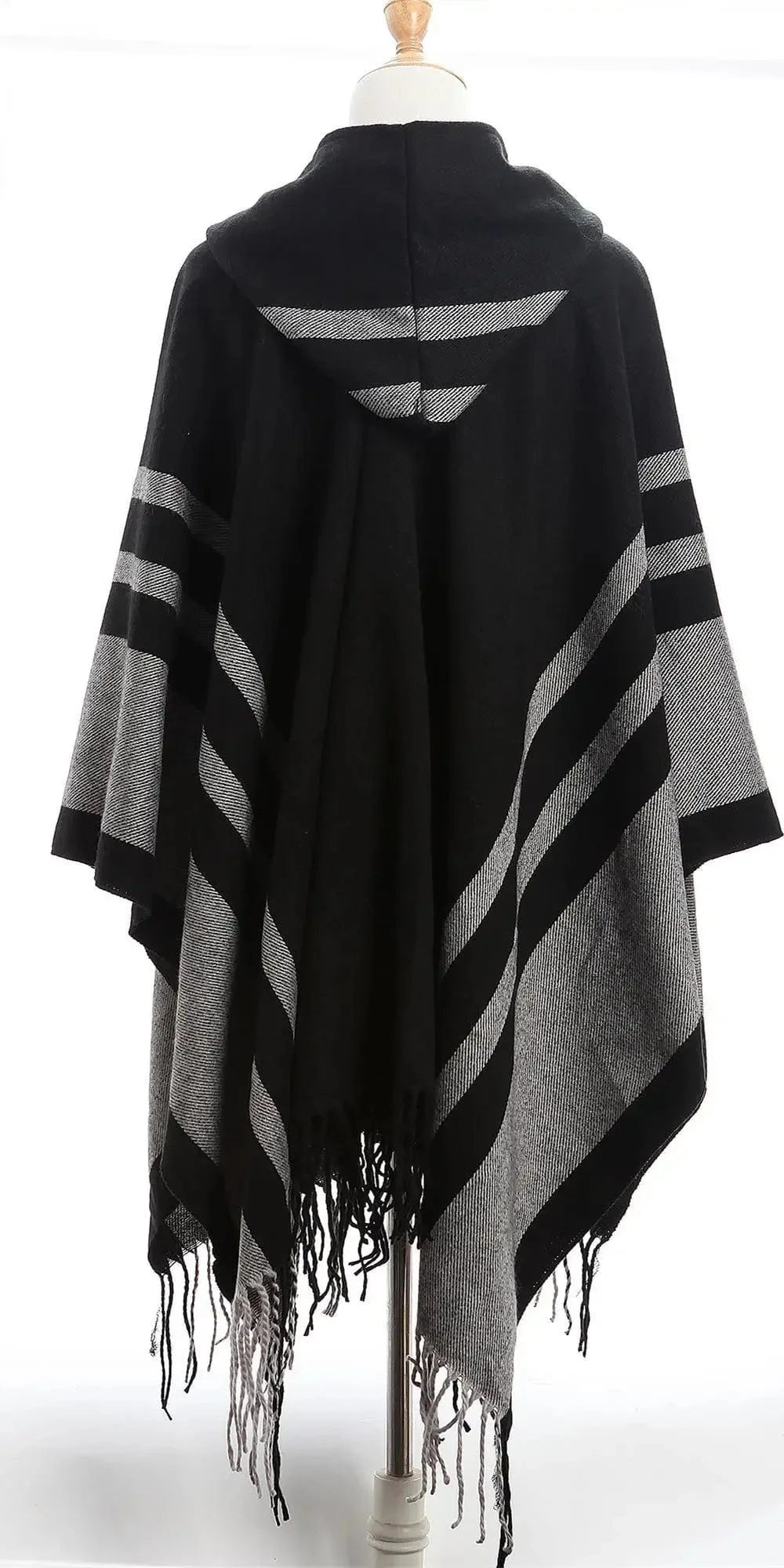 Poncho Femme Fin à Capuche