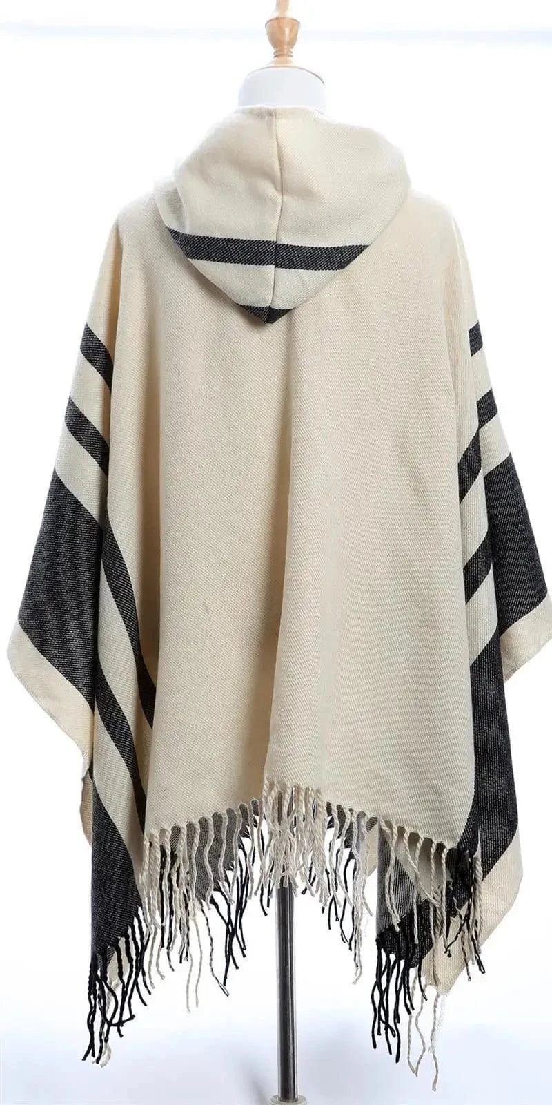 Poncho Femme Fin à Capuche