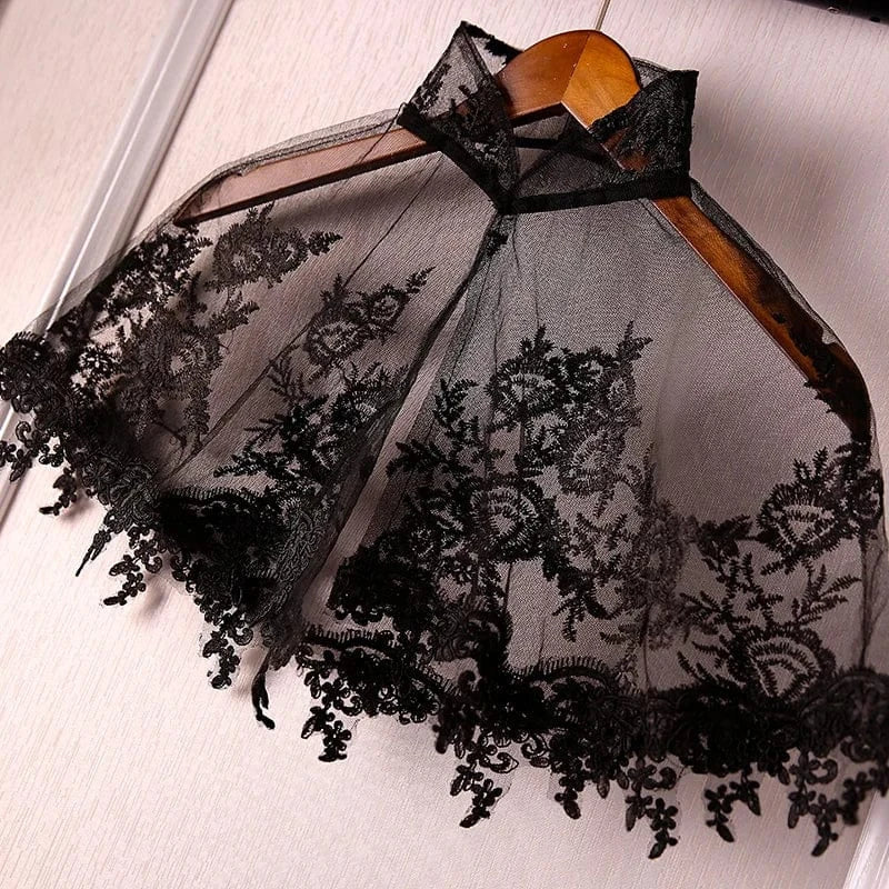 Poncho Femme Fin à Dentelles