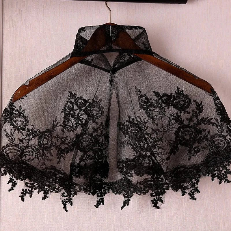 Poncho Femme Fin à Dentelles
