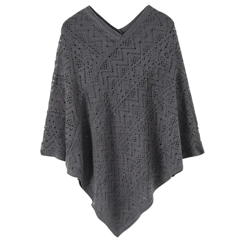 Poncho Femme Fin Rayures